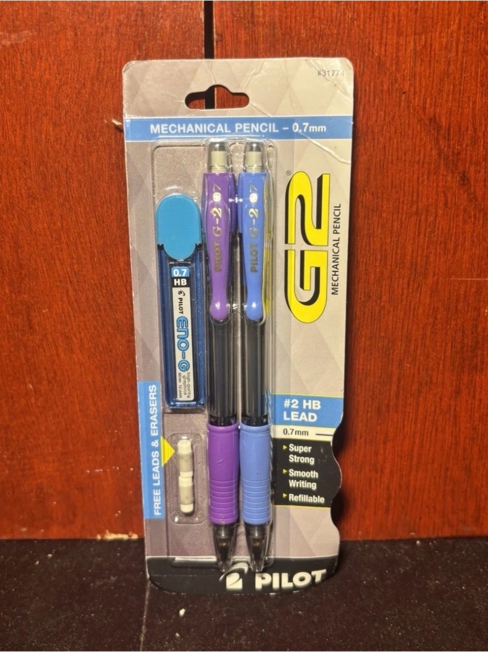Pilot G2 Mechanical Pencil Twin Pack — Purple & Blue